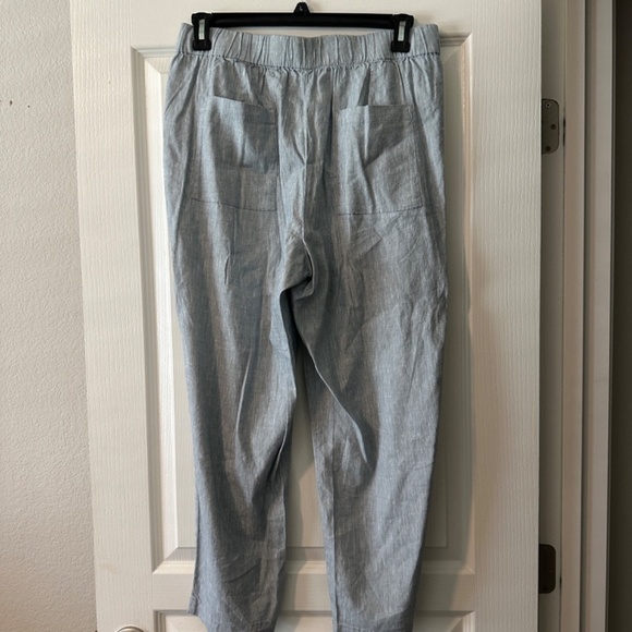 Lou & Grey Crosshatch Softstretch Linen Pants - Picture 6 of 9